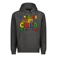 Charcoal Heather it takes a special teacher to hear what a child can't say Premium Hoodie - OliviaCreatesArt