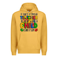 Mustard it takes a special teacher to hear what a child can't say Premium Hoodie - OliviaCreatesArt