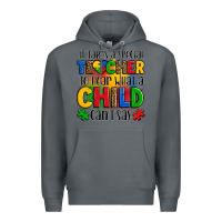 Rock it takes a special teacher to hear what a child can't say Premium Hoodie - OliviaCreatesArt