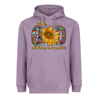 Lavender with god all things are possible with sunflower bbs Heavyweight Hoodie - BundleAndBundleShop
