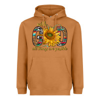 Meerkat with god all things are possible with sunflower bbs Heavyweight Hoodie - BundleAndBundleShop