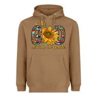 Toasted Coconut with god all things are possible with sunflower bbs Heavyweight Hoodie - BundleAndBundleShop