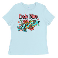Baby Blue little miss second grade Ladies Tee - Jasminsmagicworld