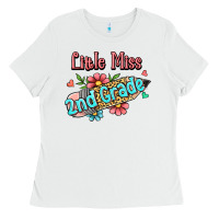 White little miss second grade Ladies Tee - Jasminsmagicworld