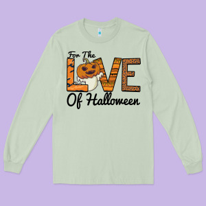 For The Love Of Halloween Long Sleeve Tee Designed By Bettercallsaul