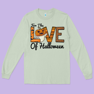 For The Love Of Halloween Long Sleeve Tee Designed By Bettercallsaul