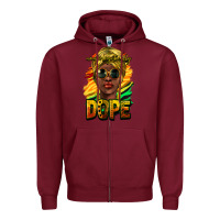 Burgundy Unapologetically dope afro Zipper Hoodie - HowdyJamesFarm