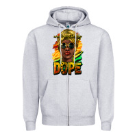 Heather Grey Unapologetically dope afro Zipper Hoodie - HowdyJamesFarm