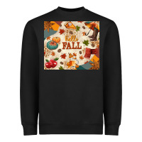 Black Hello Fall Heavyweight Sweatshirt - texasbilliewilder