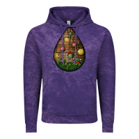 Cloud Purple christmas  teardrop Vintage Hoodie - BundleAndBundleShop