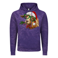 Cloud Purple christmas goat Vintage Hoodie - RanaPortraitStore