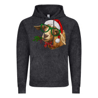 Vintage Black christmas goat Vintage Hoodie - RanaPortraitStore