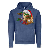 Vintage Denim christmas goat Vintage Hoodie - RanaPortraitStore