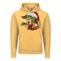 Vintage Mustard christmas goat Vintage Hoodie - RanaPortraitStore