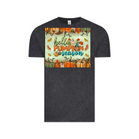 Vintage Black hello pumpkin season tumbler Vintage Tee - BundleAndBundleShop