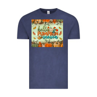 Vintage Denim hello pumpkin season tumbler Vintage Tee - BundleAndBundleShop