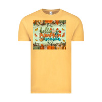 Vintage Mustard hello pumpkin season tumbler Vintage Tee - BundleAndBundleShop