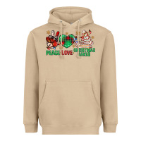 Mushroom peace love christmas cakes bbs Heavyweight Hoodie - BundleAndBundleShop
