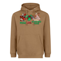 Toasted Coconut peace love christmas cakes bbs Heavyweight Hoodie - BundleAndBundleShop