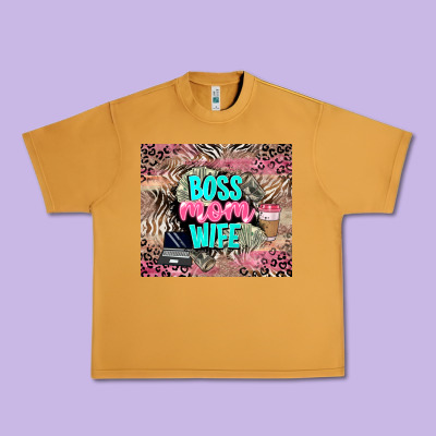Boss Mom Wife Urban Heavy Tee Designed By Lillyallendesigns
