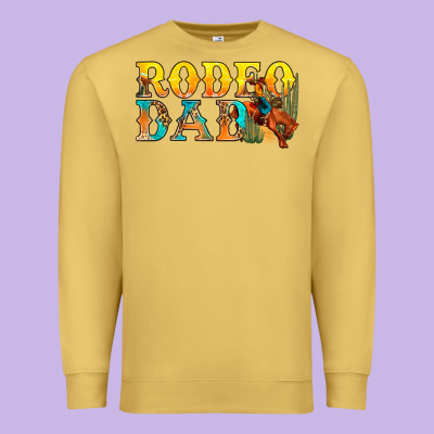 Western Rodeo Dad Premium Sweatshirt Designed By Bundleandbundleshop