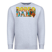 Heather Grey Western Rodeo Dad Premium Sweatshirt - BundleAndBundleShop