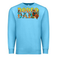 Ocean Blue Western Rodeo Dad Premium Sweatshirt - BundleAndBundleShop