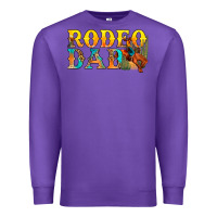 Purple Western Rodeo Dad Premium Sweatshirt - BundleAndBundleShop