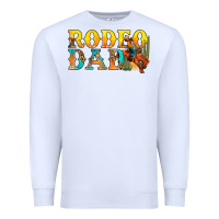 White Western Rodeo Dad Premium Sweatshirt - BundleAndBundleShop