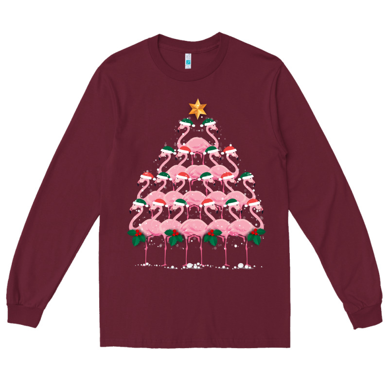 Christmas Tree Flamingo Long Sleeve Tee by Bettercallsaul | Teevron