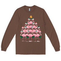 Chestnut Christmas Tree Flamingo Long Sleeve Tee - Bettercallsaul