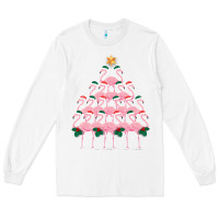 White Christmas Tree Flamingo Long Sleeve Tee - Bettercallsaul