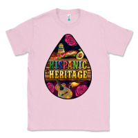 Bubblegum Pink teardrop Hispanic Heritage Classic Tee - BundleAndBundleShop