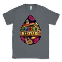 Charcoal Heather teardrop Hispanic Heritage Classic Tee - BundleAndBundleShop