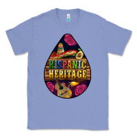 Colony Blue teardrop Hispanic Heritage Classic Tee - BundleAndBundleShop