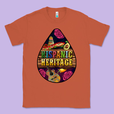 Teardrop Hispanic Heritage Classic Tee Designed By Bundleandbundleshop