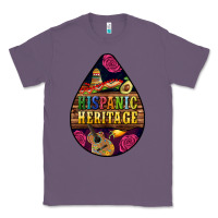 Lavender teardrop Hispanic Heritage Classic Tee - BundleAndBundleShop