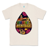 Natural teardrop Hispanic Heritage Classic Tee - BundleAndBundleShop