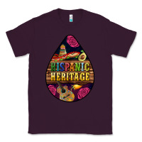 Plum teardrop Hispanic Heritage Classic Tee - BundleAndBundleShop