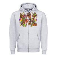 Heather Grey Texas Mardi Gras Zipper Hoodie - HowdyJamesFarm