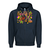 Navy Texas Mardi Gras Zipper Hoodie - HowdyJamesFarm