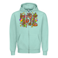 Seafoam Texas Mardi Gras Zipper Hoodie - HowdyJamesFarm