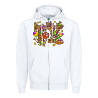 White Texas Mardi Gras Zipper Hoodie - HowdyJamesFarm