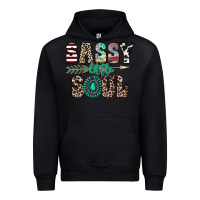 Black sassy little soul Urban Hoodie - CowhideDigitalArt