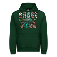 Forest Green sassy little soul Urban Hoodie - CowhideDigitalArt
