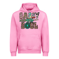 Fuchsia Pink sassy little soul Urban Hoodie - CowhideDigitalArt