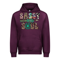 Mauve Wine sassy little soul Urban Hoodie - CowhideDigitalArt