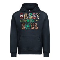 Navy sassy little soul Urban Hoodie - CowhideDigitalArt