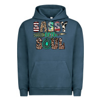 Pigment Midnight Navy sassy little soul Urban Hoodie - CowhideDigitalArt