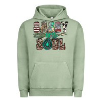 Pigment Oil Green sassy little soul Urban Hoodie - CowhideDigitalArt